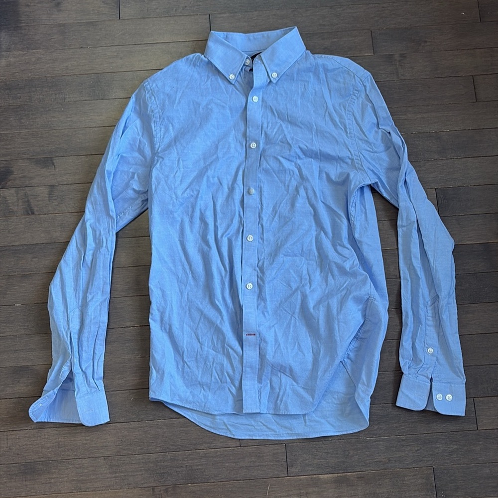 Tommy Hilfiger Light Blue Slim Fit Button Up Shirt Men’s M